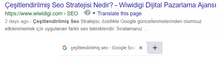 başlık etiketi arama sonucu