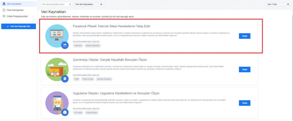 Facebook Piksel Kurulumu